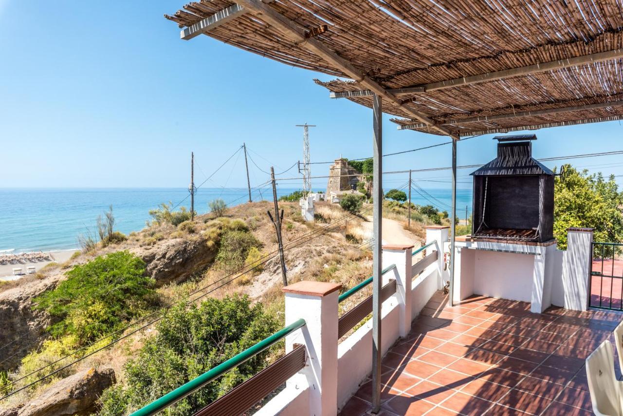 Casa Del Pipa Con Vistas Al Mar Villa Benajarafe Luaran gambar
